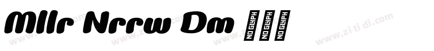 Muller Narrow Demo E字体转换